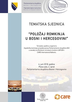 Tematska sjednica &quot;Položaj Romkinja u Bosni i Hercegovini&quot;