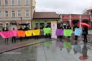 Street action in Tuzla on International Human Rights Day