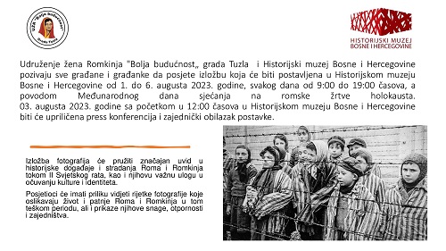 Izložba fotografija u čast Međunarodnog dana sjećanja na romske žrtve holokausta